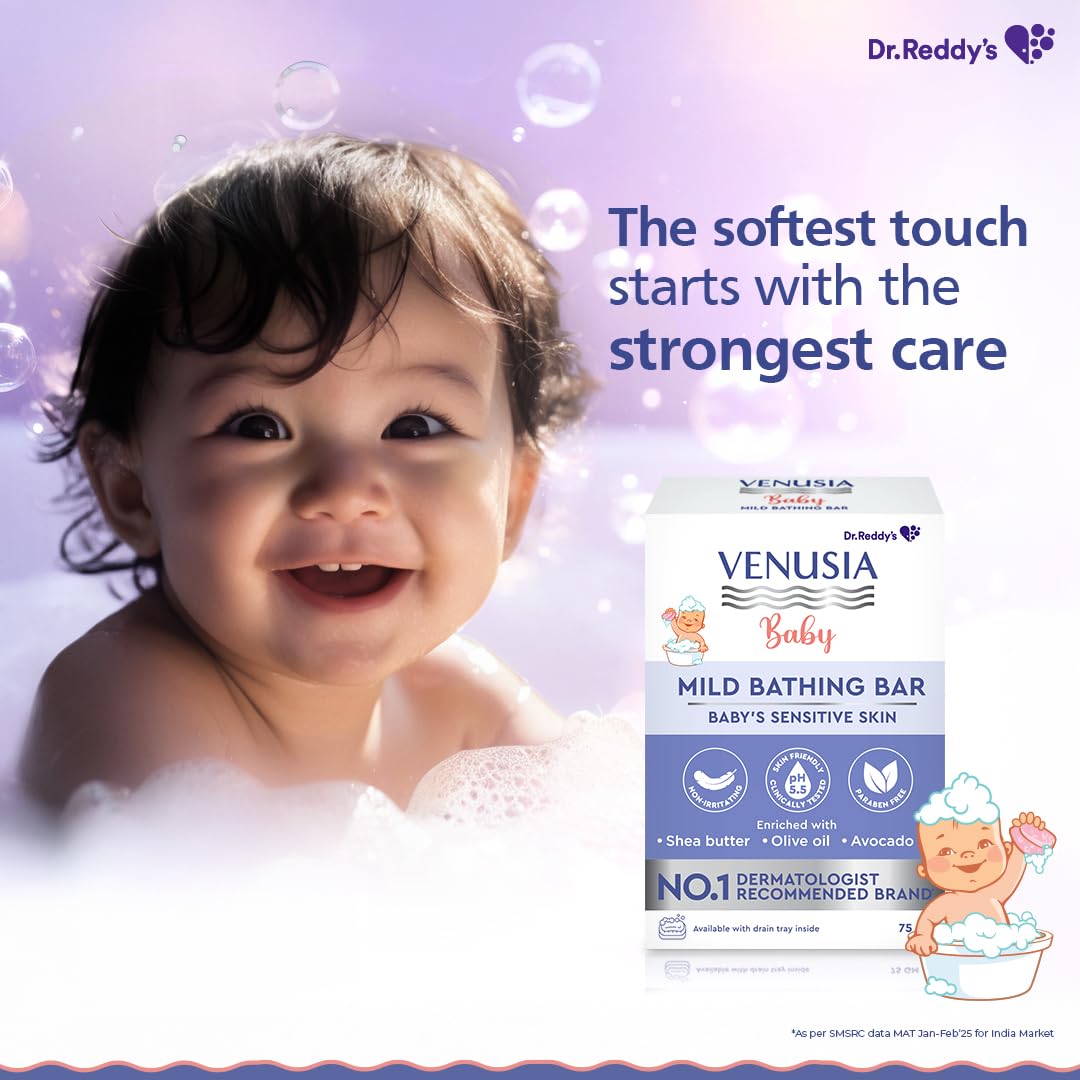 Venusia Baby Mild Bathing Bar 75g