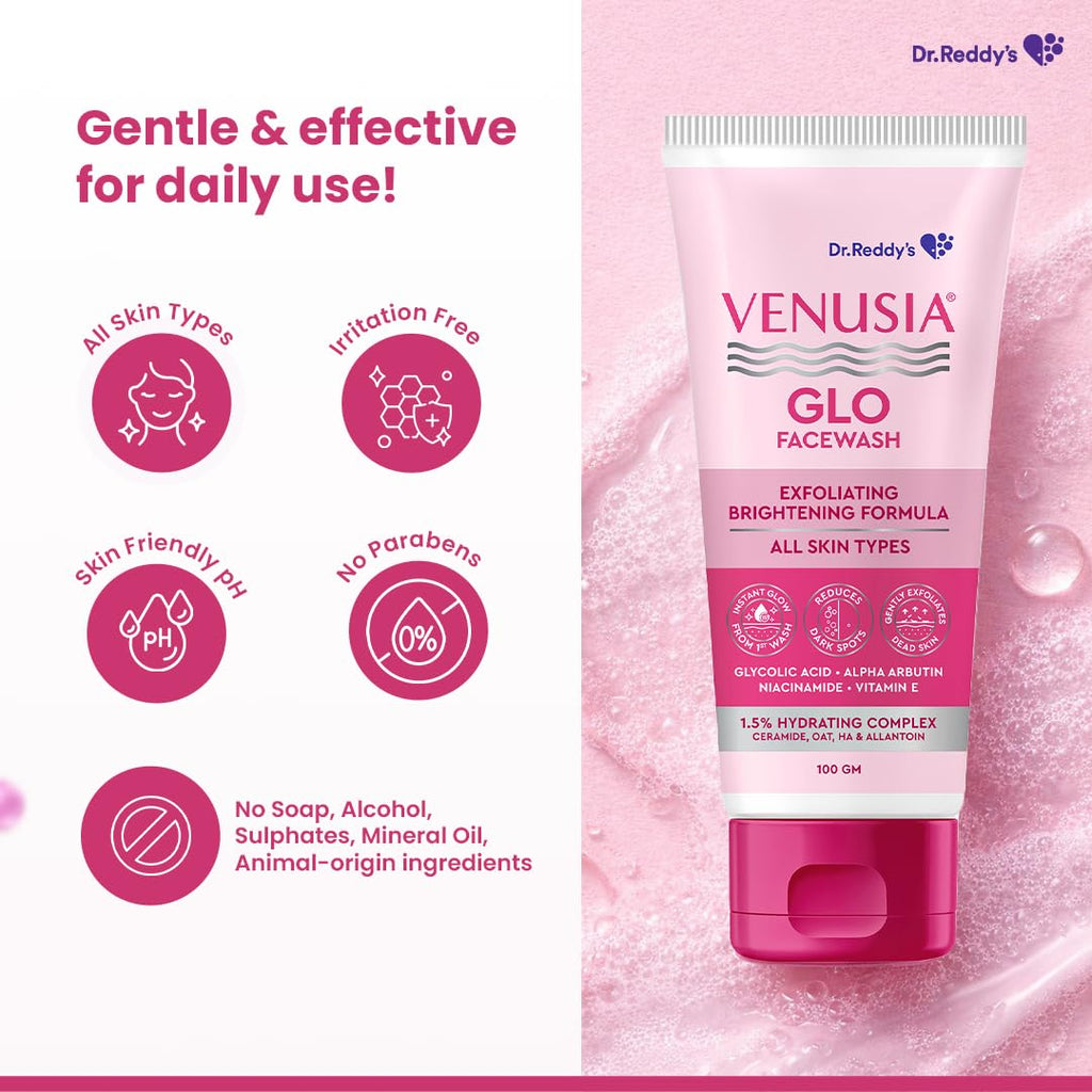 Venusia Glo Facewash 100g