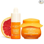 Dot & Key Vitamin C + E Superbright Skin Care Serum & Moisturizer Combo | Vitamin C Moisturizer 60ml & Vitamin C Face Serum 30ml | For Glowing Skin | For Women & Men