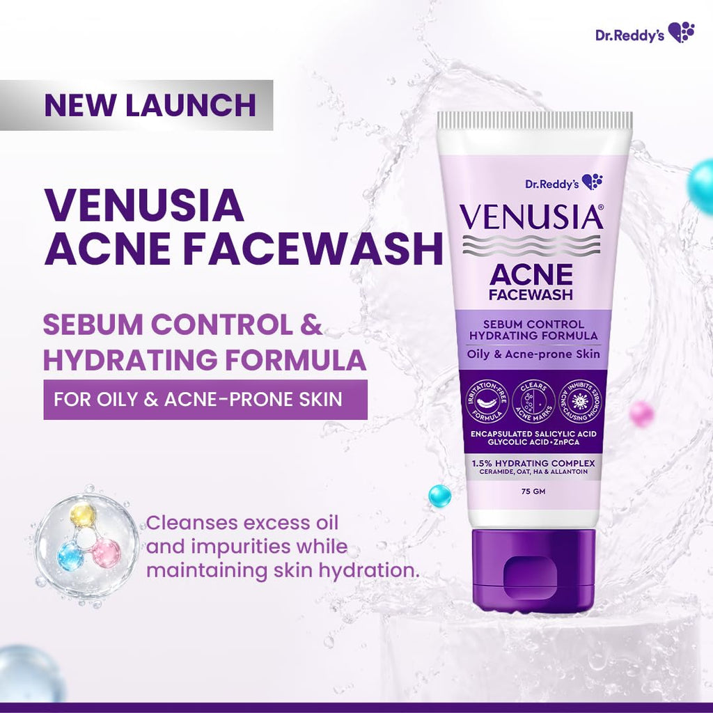 Venusia Acne Facewash 75g