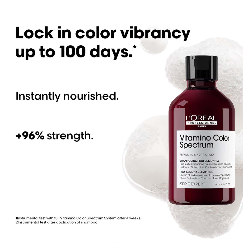 Loreal Professionnel Vitamino Color Spectrum Shampoo, Hair Mask & Glass Shine Serum combo