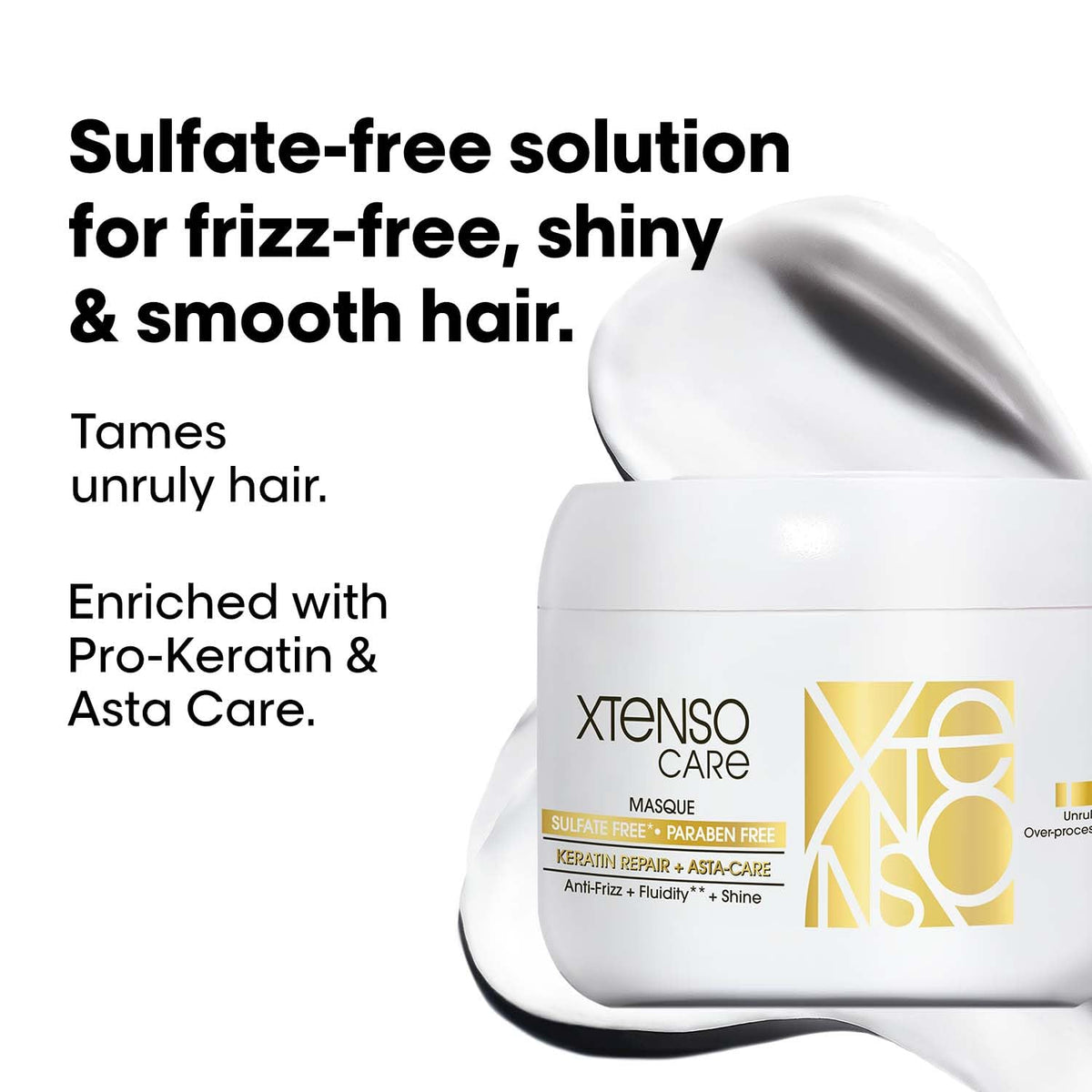 L'Oréal Professionnel Paris Xtenso Care Sulfate-Free Shampoo 250Ml + Hair Masque 200Ml Combo