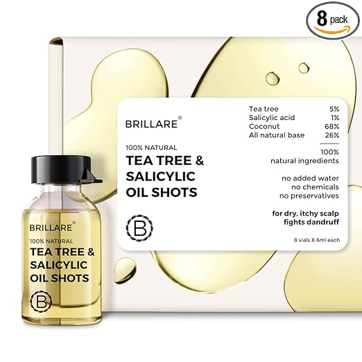 Brillare Tea Tree & Salicylic Oil Shots-8 x 6Ml