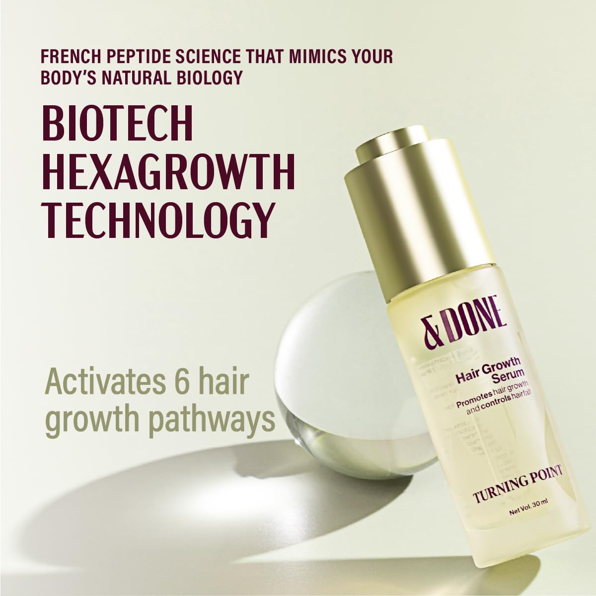 &Done Hair Growth Serum for Scalp 30ml