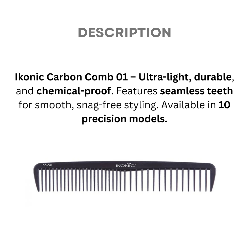 Ikonic Carbon Comb - CC01 Black