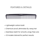 Ikonic Carbon Comb - CC01 Black