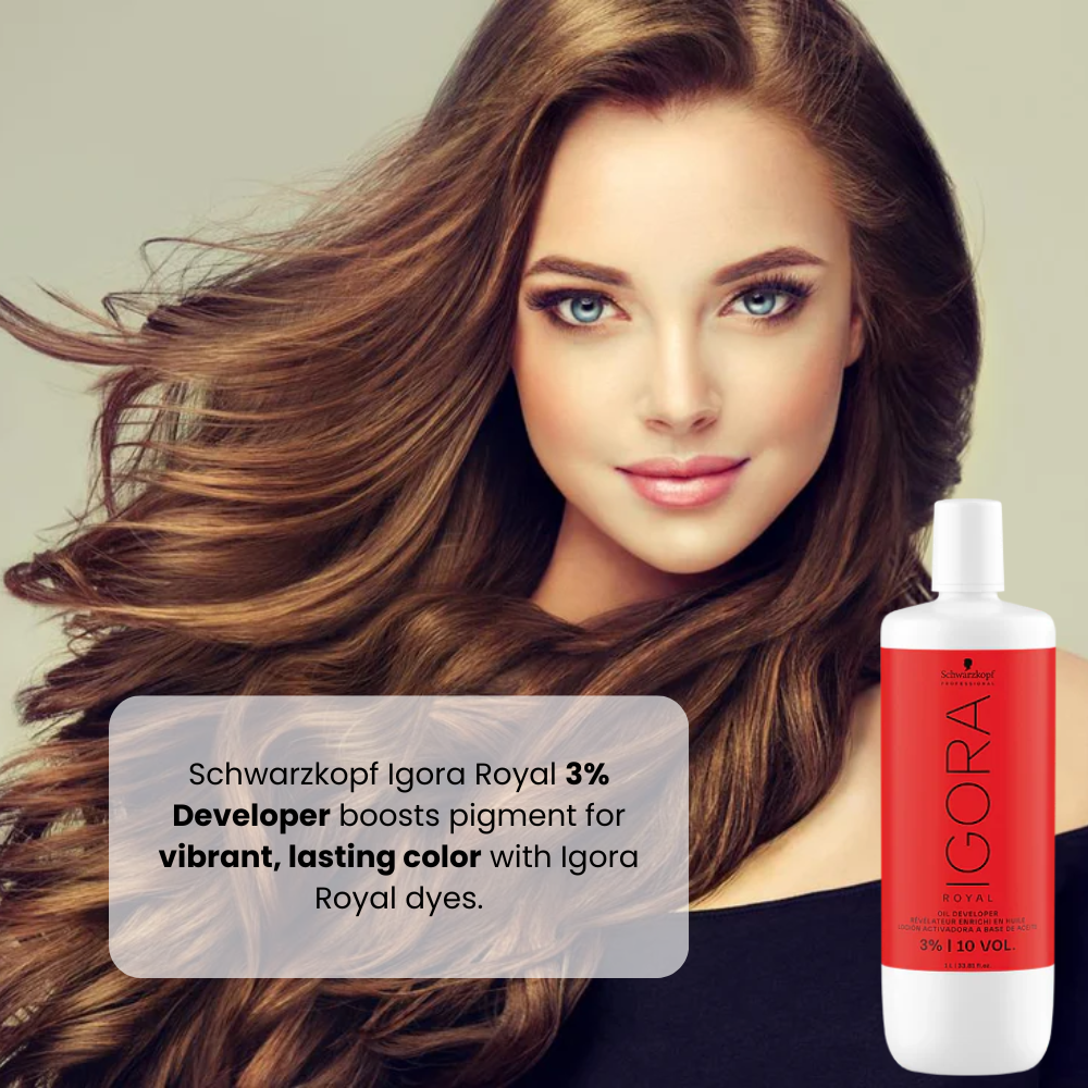 SCHWARZKOPF IGORA 3% OIL DEVELOPER 10VOL - 1000ML-MRP-799
