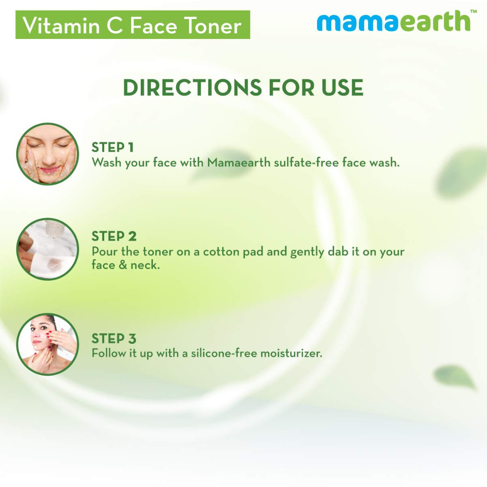 Mamaearth Vitamin C Face Toner with Vitamin C & Cucumber for Pore Tightening 200 ml