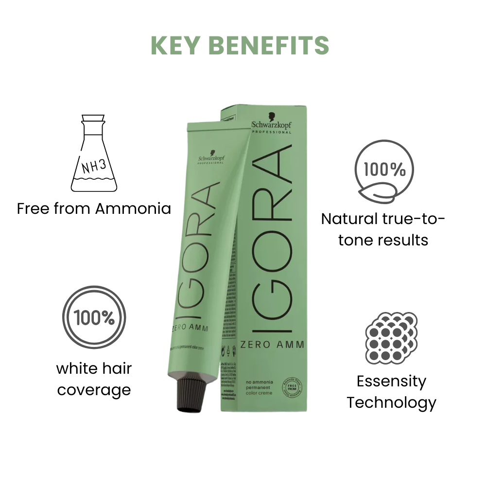 SCHWARZKOPF IGORA No Ammonia HAIR COLOR SHADE NO 1-0(60ML)
