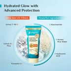 PILGRIM 5% NIACINAMIDE HYDRA GLOW GEL SUNSCREEN SPF 50+ PA++++ 50ML