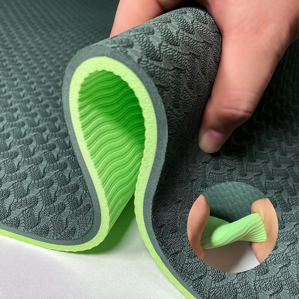 ALYV 6mm Non-Slip Yoga Mat Green