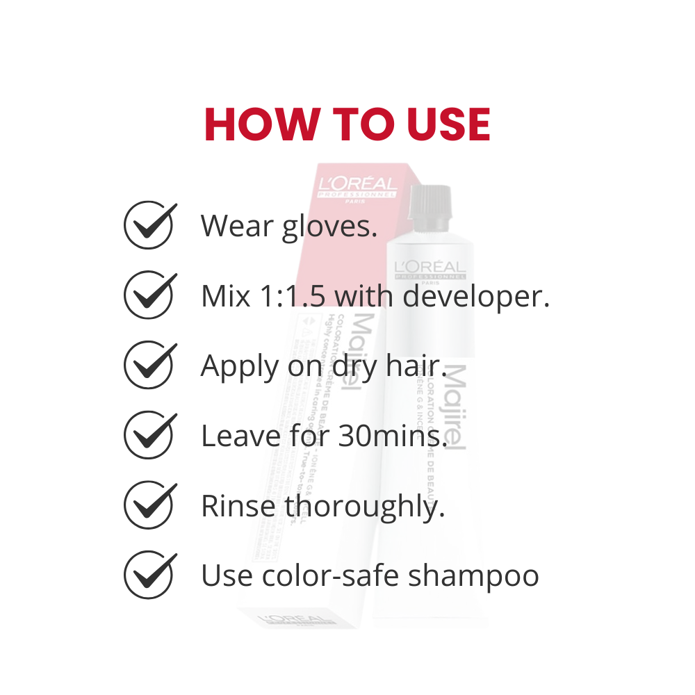 LOREAL MAJIREL HAIR COLOR 50GM ROUGE RED