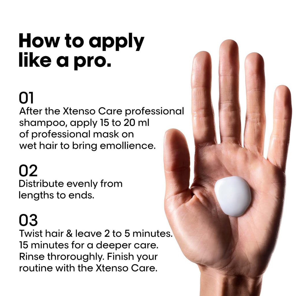 L'Oréal Professionnel Paris Xtenso Care Sulfate-Free Shampoo 250Ml + Hair Masque 200Ml Combo