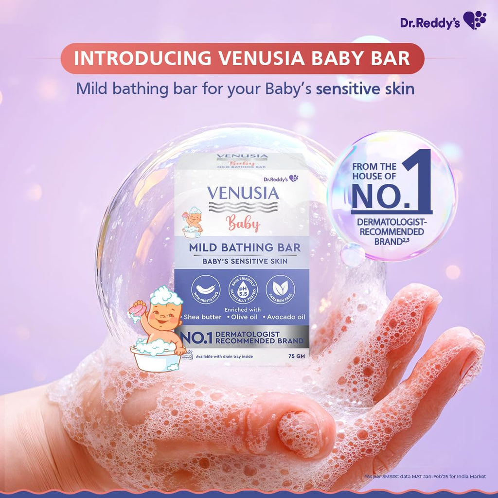 Venusia Baby Mild Bathing Bar 75g