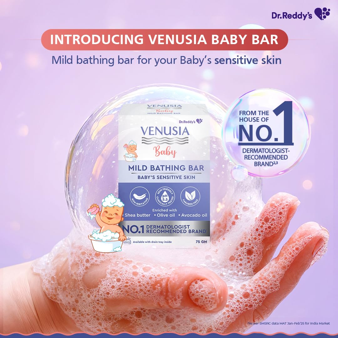 Venusia Baby Mild Bathing Bar 75g