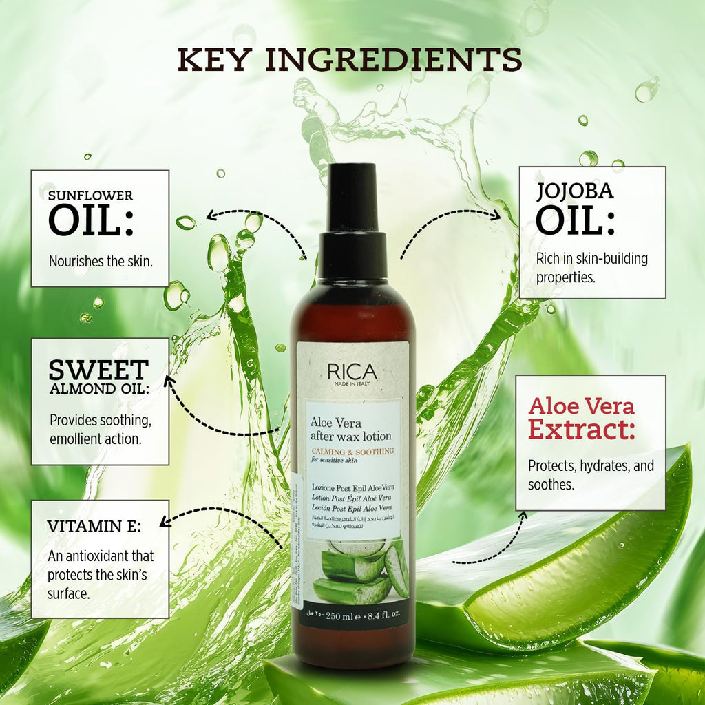 Rica Aloe Vera After Wax Lotion -250ML