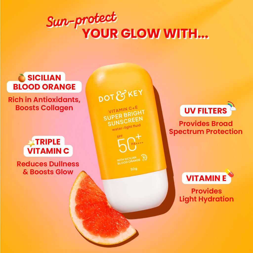 DOT & KEY VITAMIN C+E SUPER BRIGHT SUNSCREEN SPF 50+ PA++++ 80g