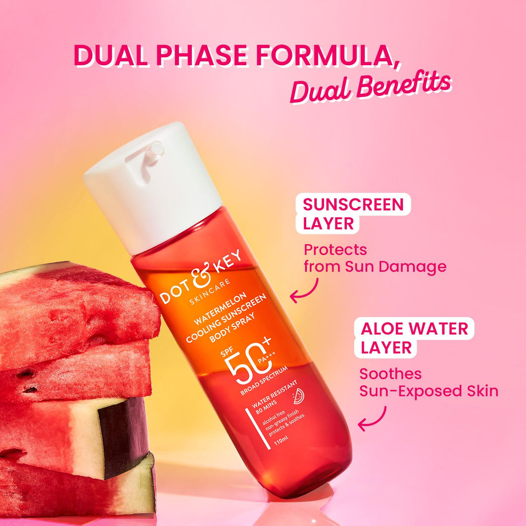 DOT & KEY WATERMELON COOLING SUNSCREEN BODY SPRAY SPF 50+ PA+++ 110ml