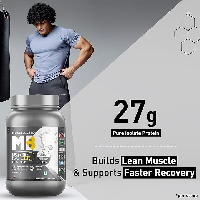 MB Biozyme Iso Zero low Carb-1Kg Low Carb Cookies & Cream