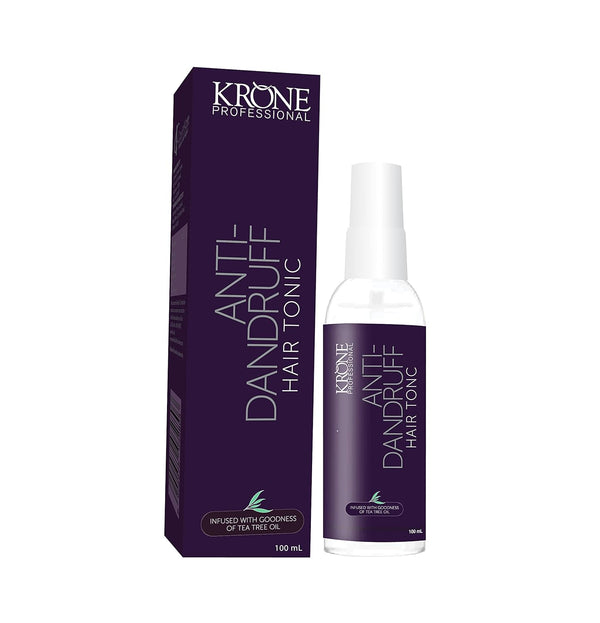 Krone Professional Tea Tree Oil Climbazole Menthol Hair Tonic-100Ml