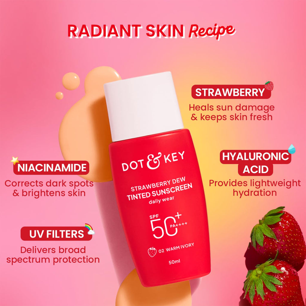 DOT & KEY STRAWBERRY DEW TINTED SUNSCREEN SPF 50+ PA++++ 50ml