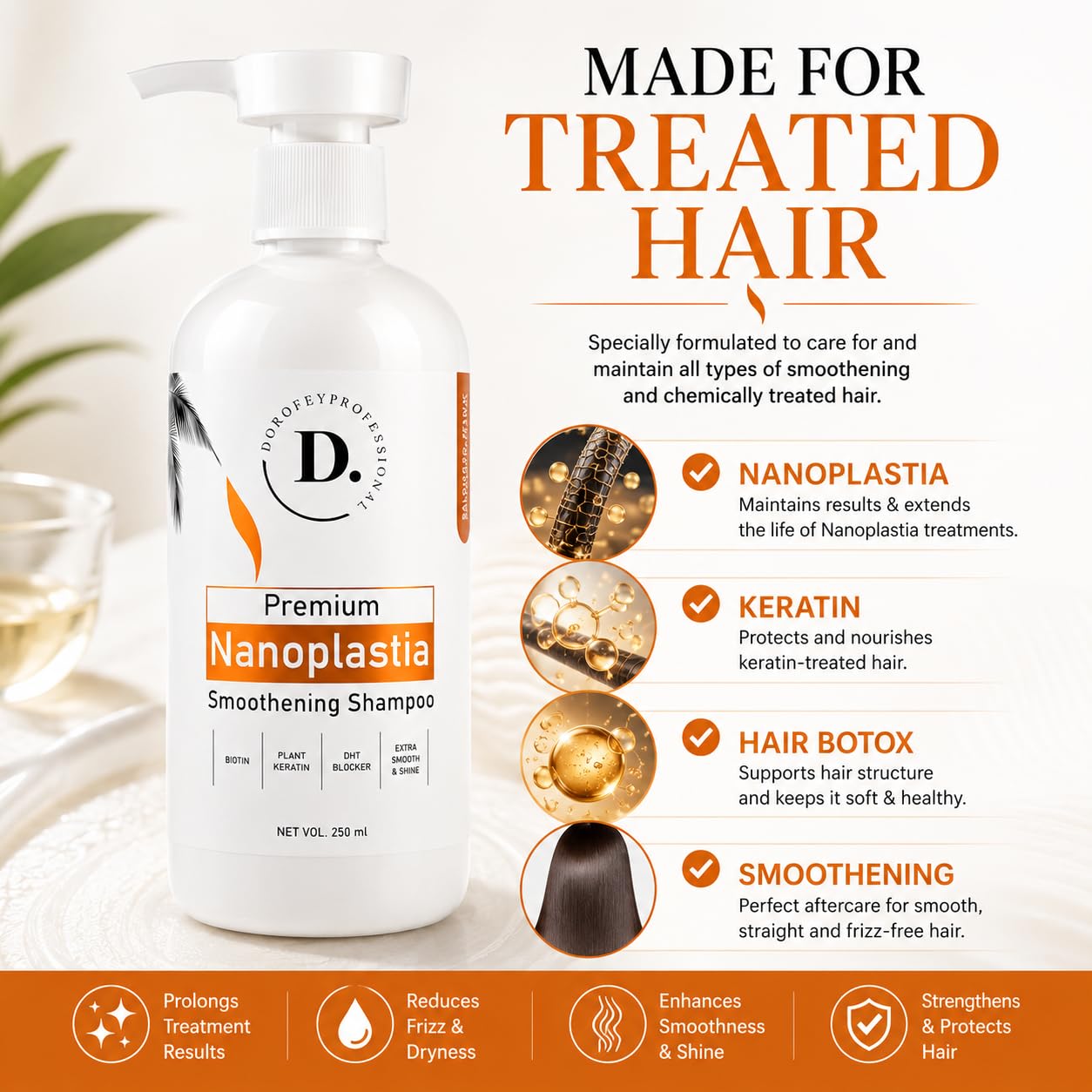Dorofey Professional Nanoplastia Shampoo Sulfate Free-250ml
