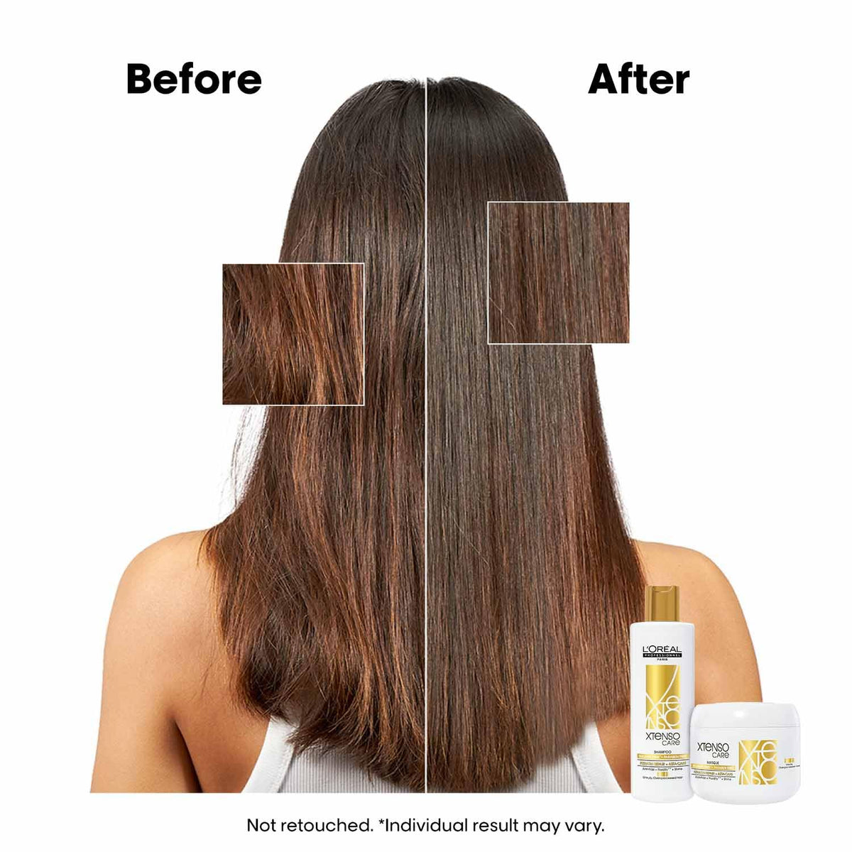 L'Oréal Professionnel Paris Xtenso Care Sulfate-Free Shampoo 250Ml + Hair Masque 200Ml Combo