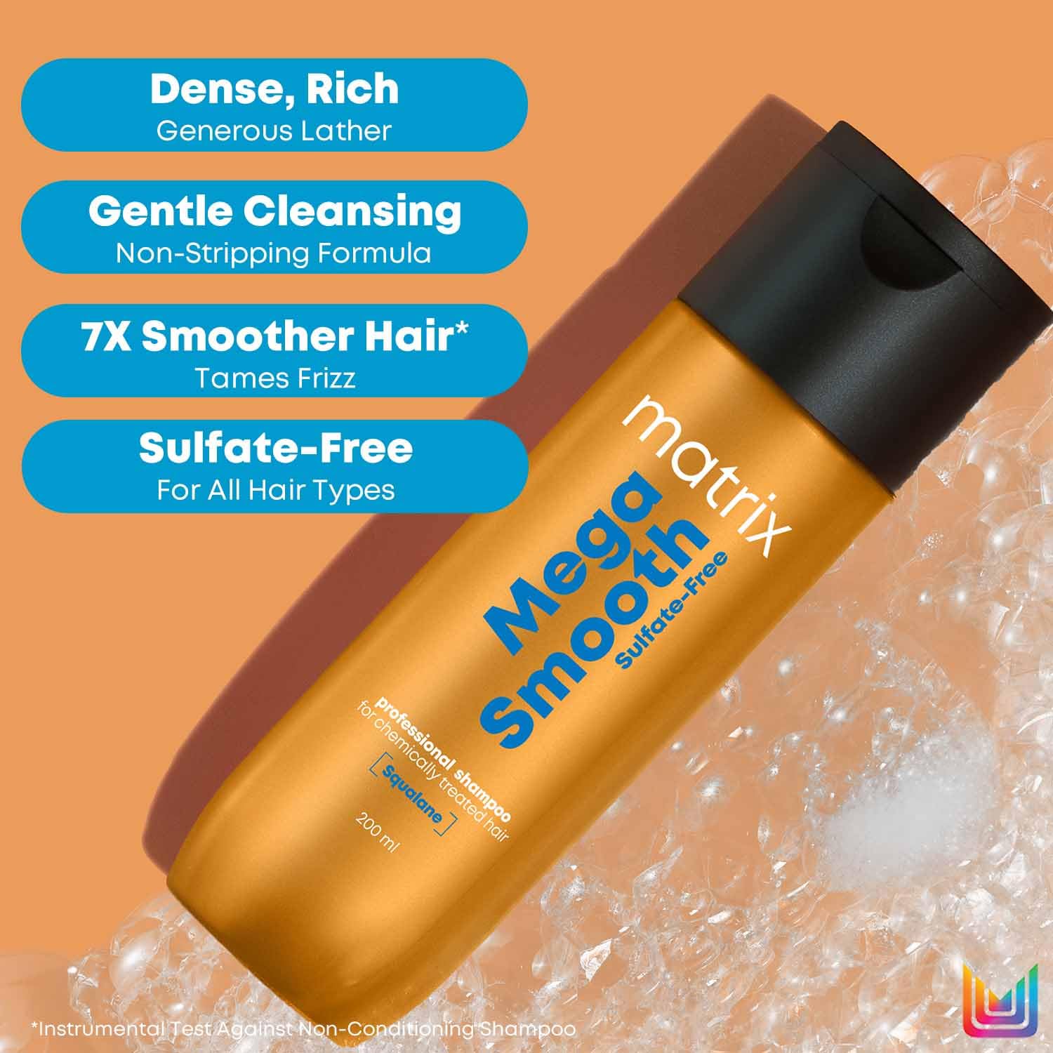 Matrix Mega Smooth Sulfate-free Shampoo-200ml