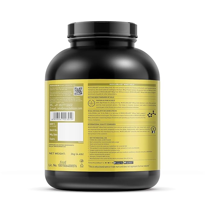 MB Whey Gold100% Whey Protein Isolate 2kg Rich Milk Chocolate