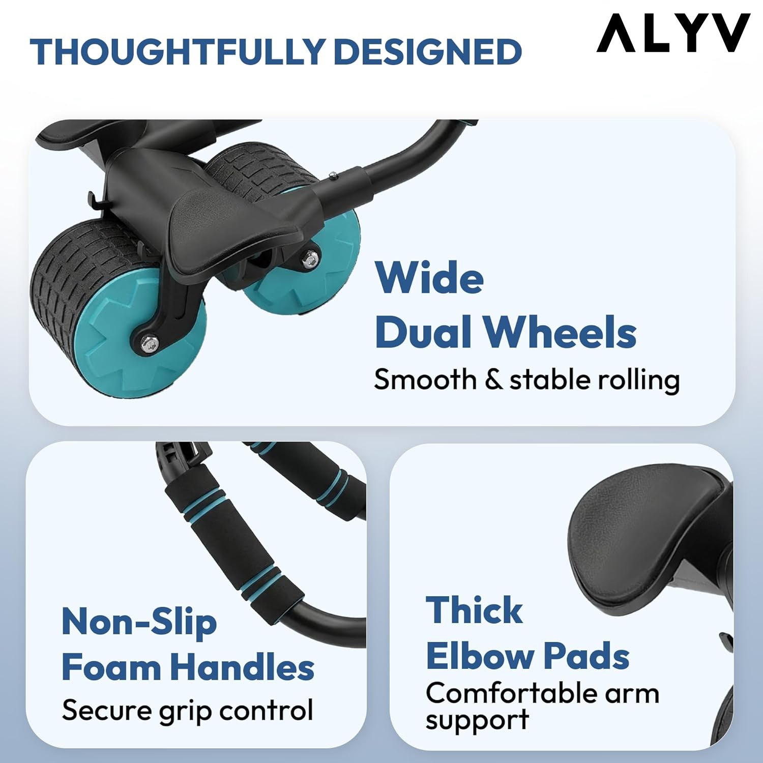ALYV Auto-Rebound Black Ab Roller