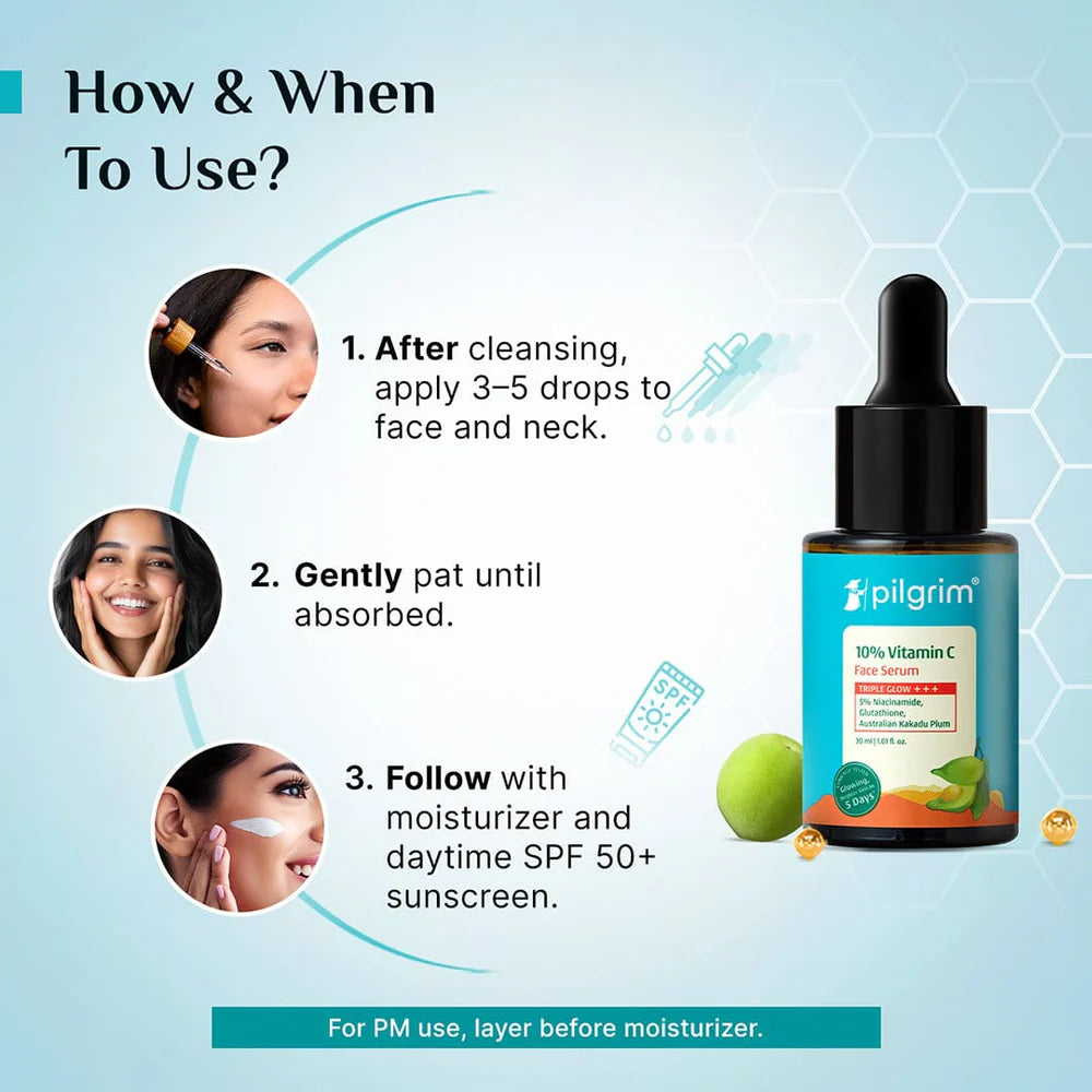 PILGRIM VITAMIN C FACE SERUM-30ML