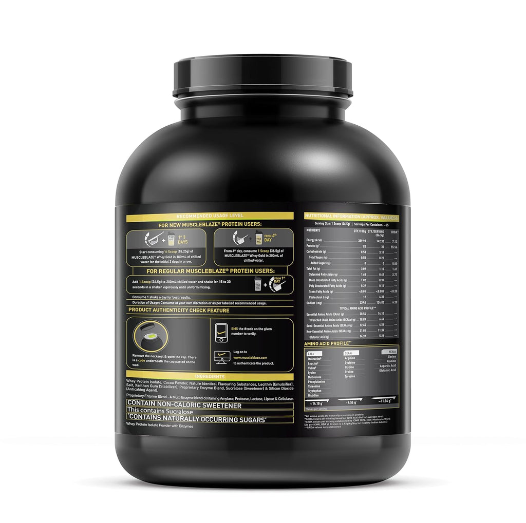 MB Whey Gold100% Whey Protein Isolate-2kg Mocha Cappuccino