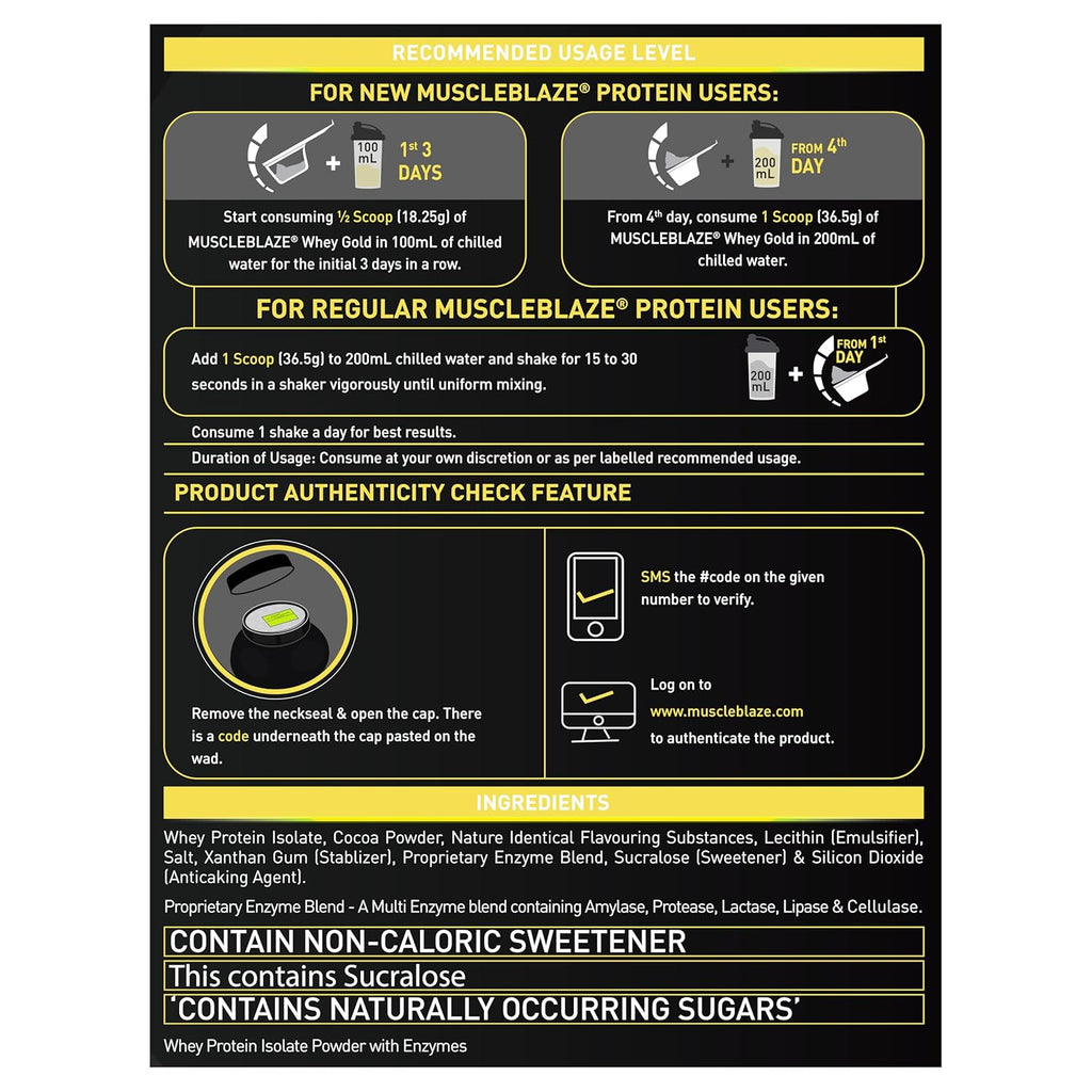 MB Whey Gold100% Whey Protein Isolate-2kg Dark Choco Passion