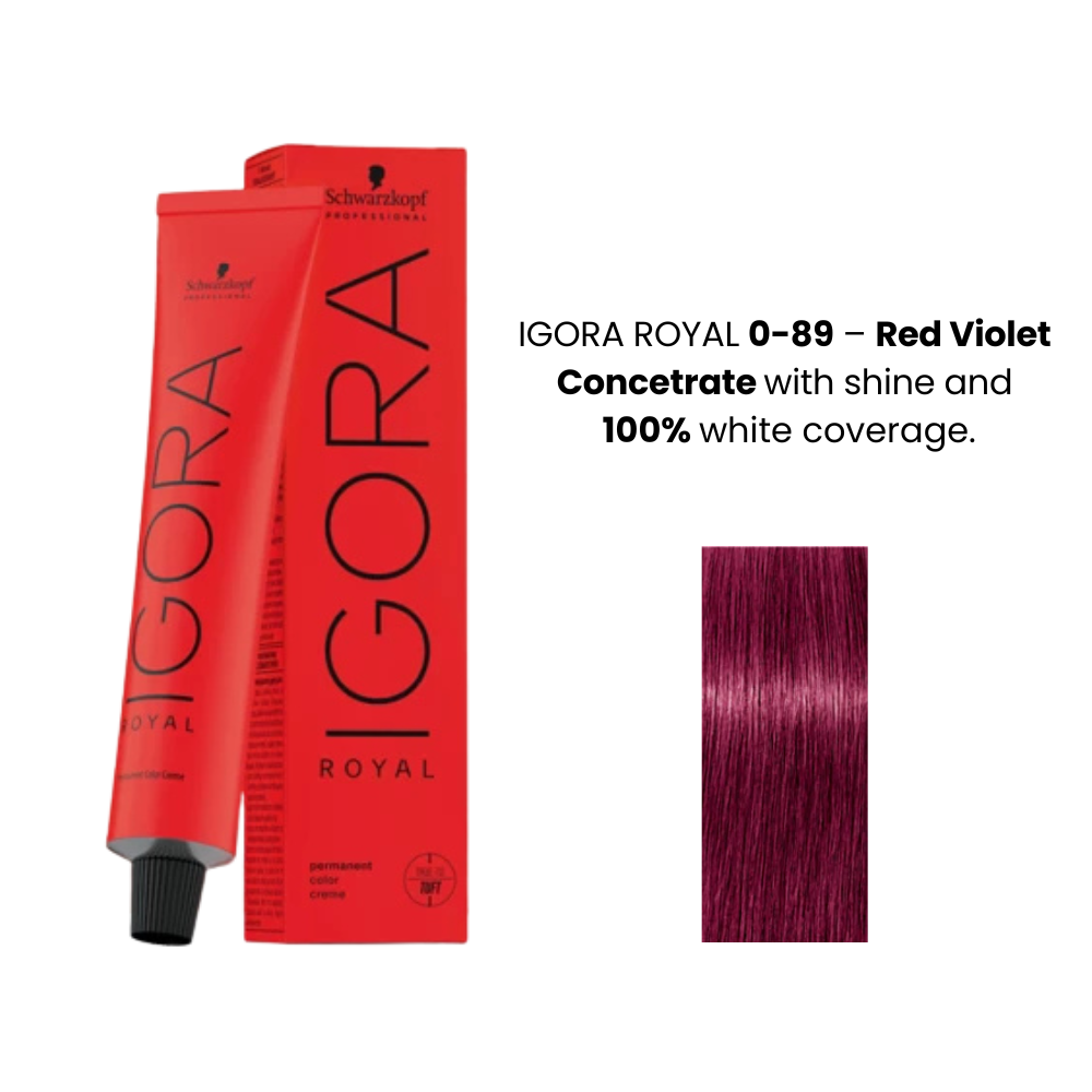 SCHWARZKOPF IGORA ROYAL HAIR COLOR SHADE NO 0-89 (60ML)