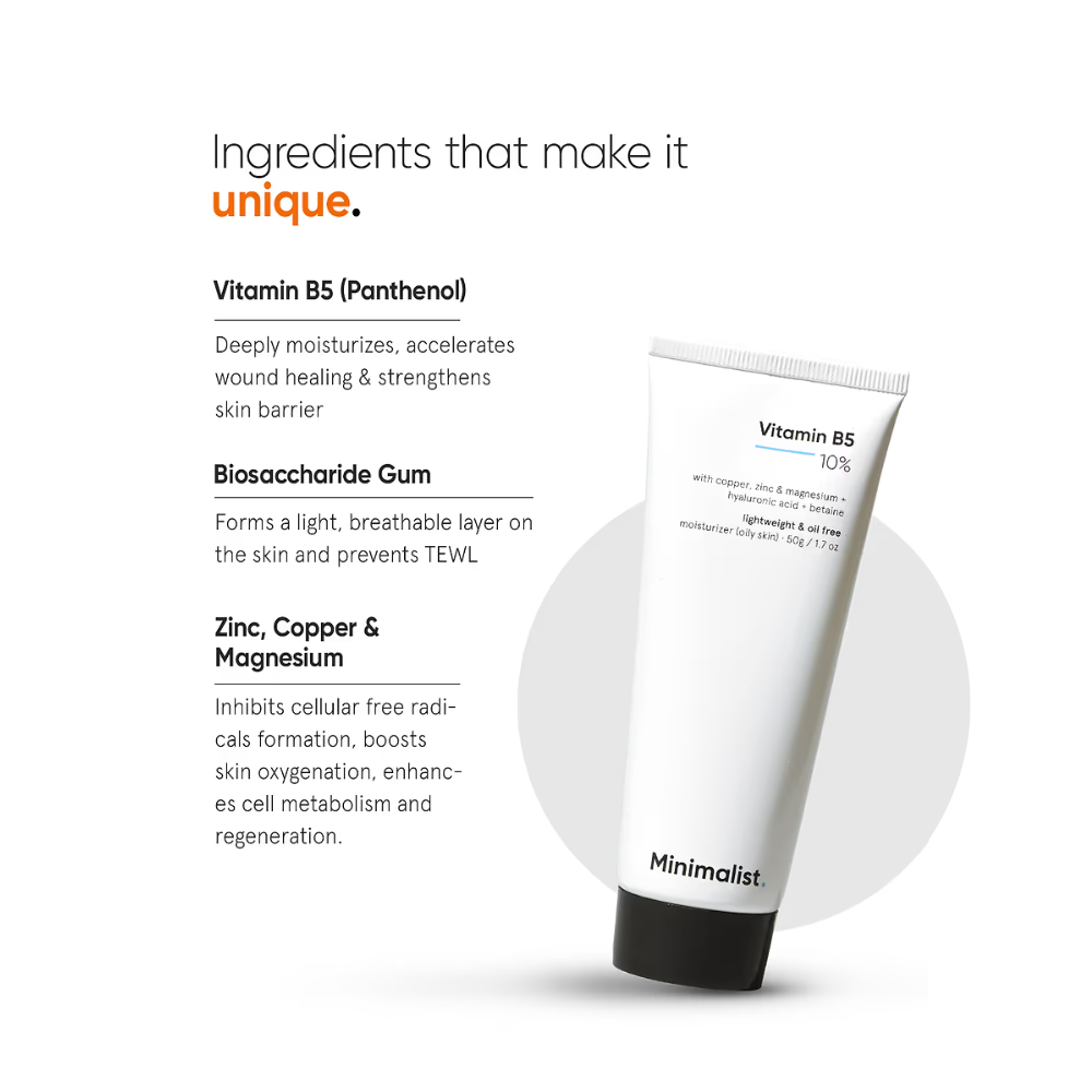 Minimalist Vitamin B5 10% Moisturizer 50g