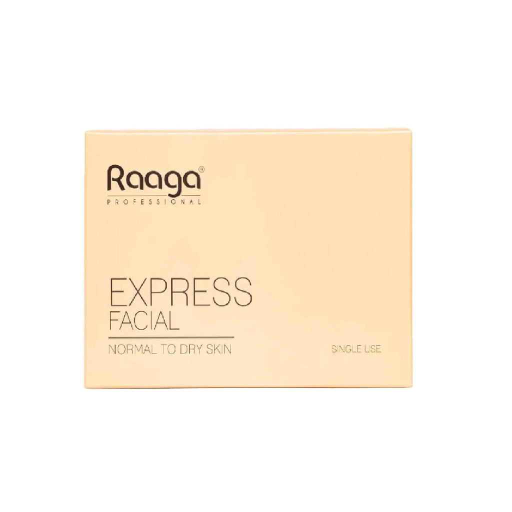 Raaga Professional Express Facial Kit (6 Step Process) Rejuvenates and Revitalises Skin, Improves Skin Texture | Normal To Dry Skin | Pack of 6 (35g X 6)