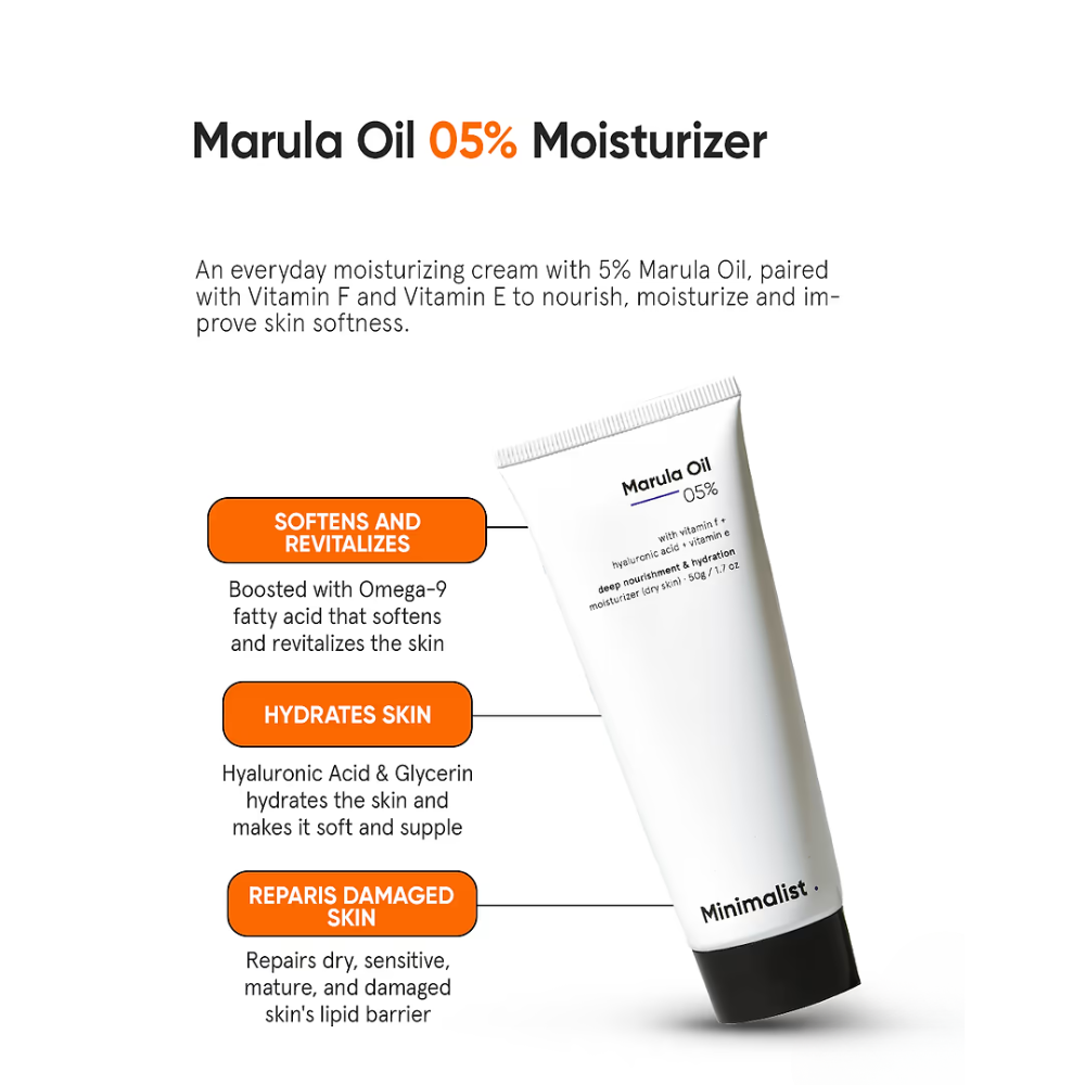 Minimalist Marula Oil 05% Moisturizer 50g