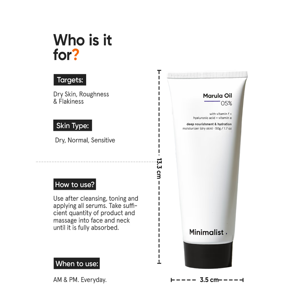 Minimalist Marula Oil 05% Moisturizer 50g