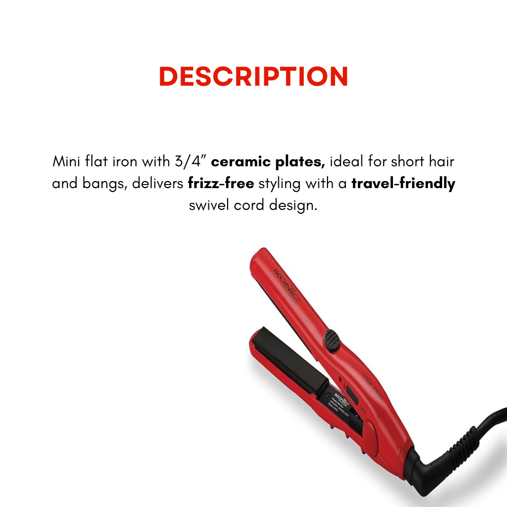 Ikonic Mini Pro Iron (Red)