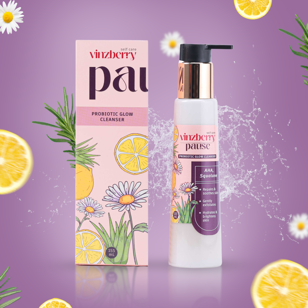 ವಿನ್ಜ್ಬೆರಿ ವಿರಾಮ ಪ್ರೋಬಯಾಟಿಕ್ ಗ್ಲೋ ಕ್ಲೆನ್ಸರ್ 155 ಮಿಲಿ