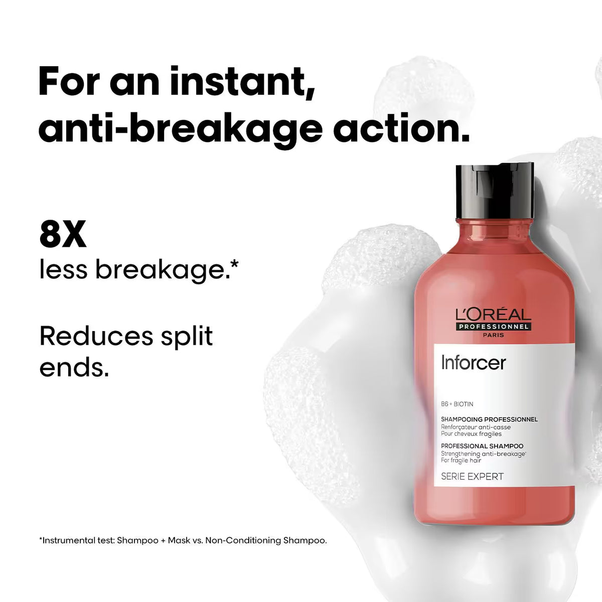 LOREAL PROFESSIONNEL Inforcer Strengthening Shampoo(300 ml) & Hair Mask (250 g) Combo