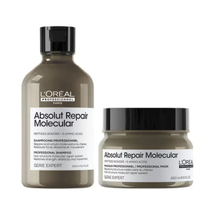LOREAL PROFESSIONNEL Absolut Repair Molecular Sulfate-Free Shampoo 300ml & Mask 250ml