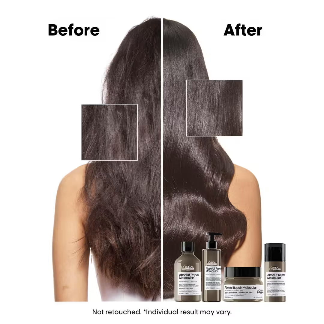 LOREAL PROFESSIONNEL Absolut Repair Molecular Sulfate-Free Shampoo 300ml & Mask 250ml