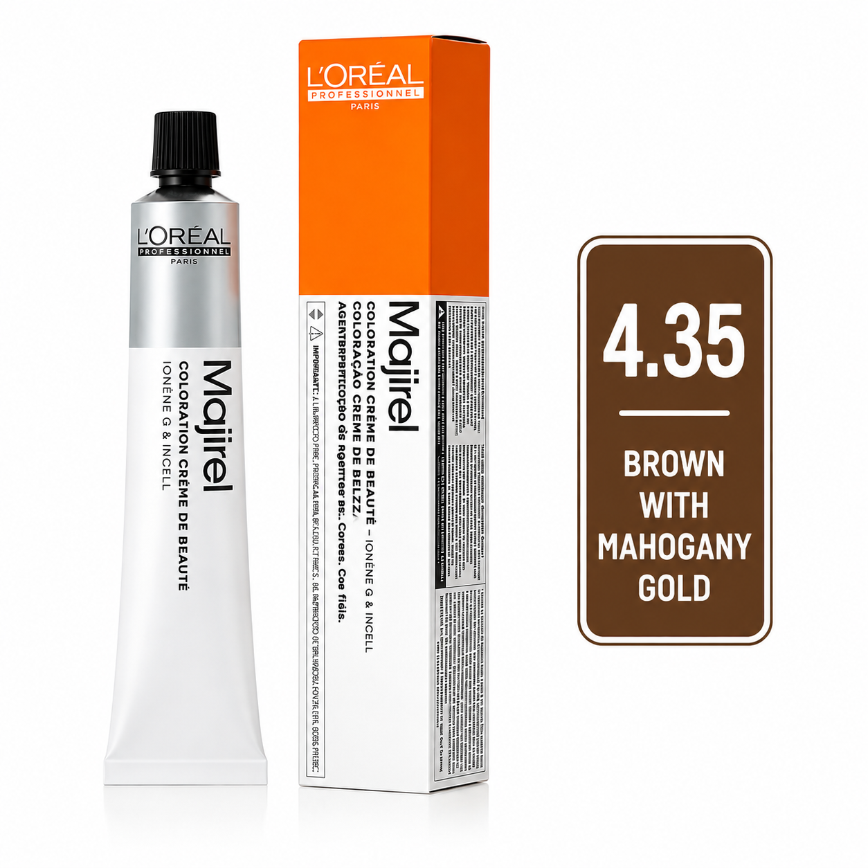 Loreal Majirel 4.35 Brown With Mahogany Gold 60Ml