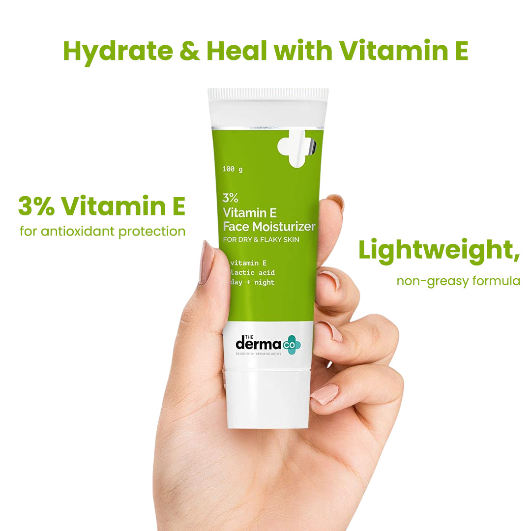 3% Vitamin E Daily Face Moisturizer For Dry & Flaky Skin 30g