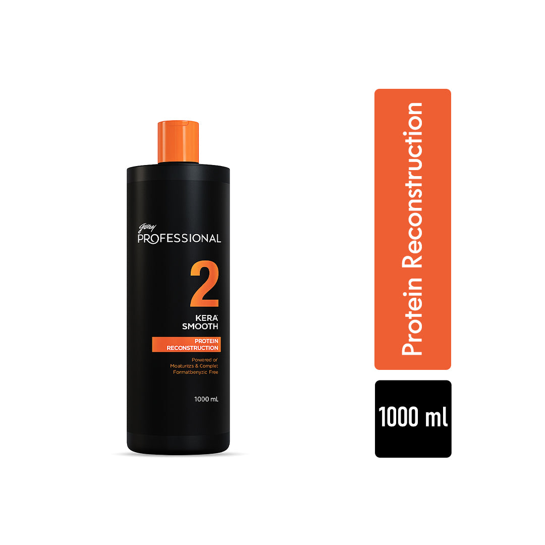 Godrej Professional Kerasmooth Protein Reconstruction For Curly, Wavy Or Frizzy Hair 1000Ml