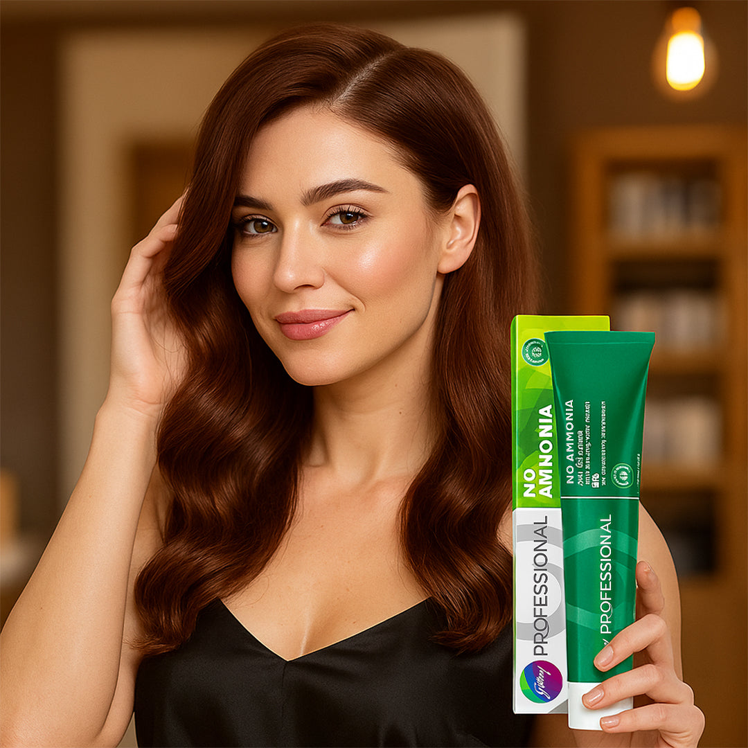 Godrej Professional No Ammonia Cream Hair Color 6.52 Dark Blonde With Mahogany Iridescence 70gm