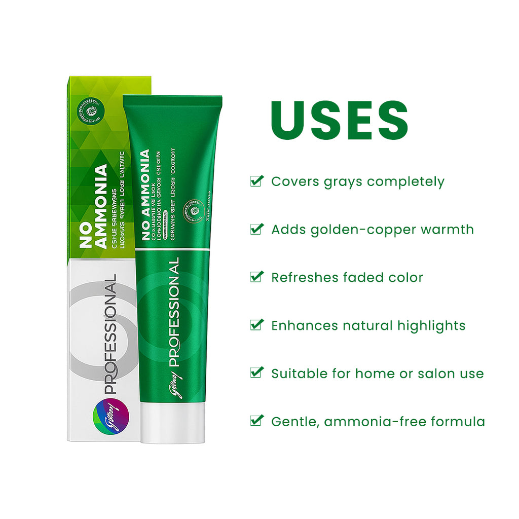 Godrej Professional No Ammonia Cream Hair Color 6.52 Dark Blonde With Mahogany Iridescence 70gm