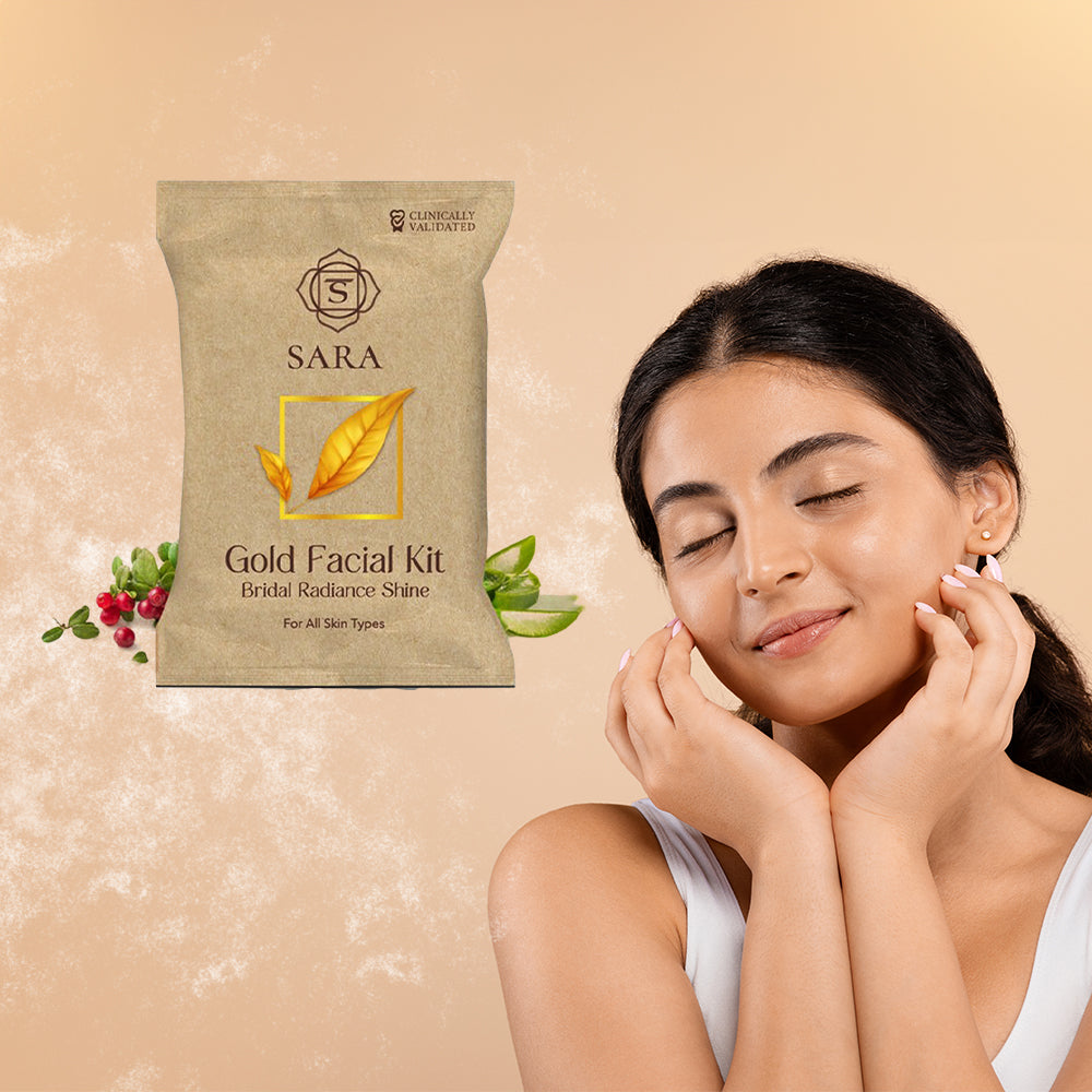 Sara Gold Facial Kit For Radiance & Shine Glow 43Gm