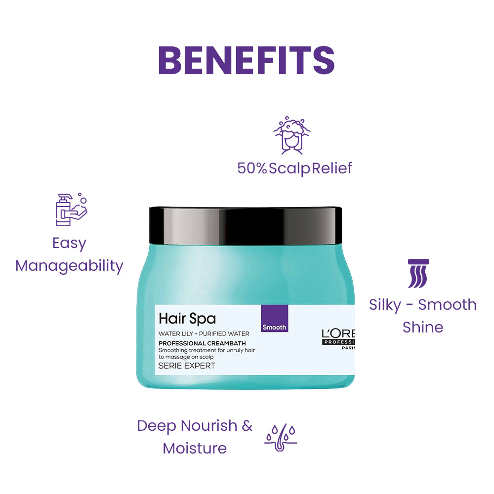 L'Oreal Paris Hair Spa Smoothing Creambath (490 Ml)
